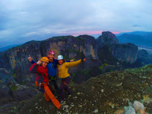 En la cima del Agion Pnevma