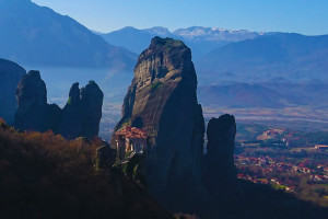 Meteora monasterios y roca
